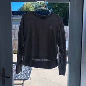 Cropped adidas hoodie - grey